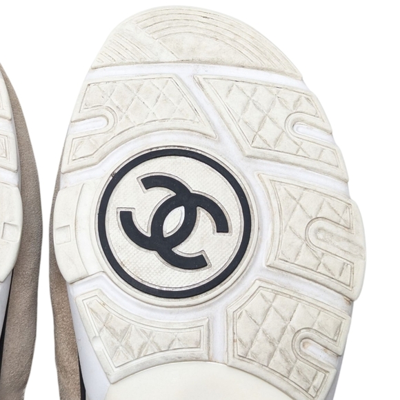 Chanel 2019 Interlocking CC Logo Chunky Sneakers Trainers Size EU 40.5 - Picture 10 of 16